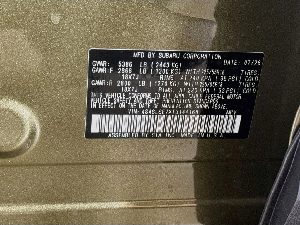 New 2026 Green Subaru Premium Hybrid image 45