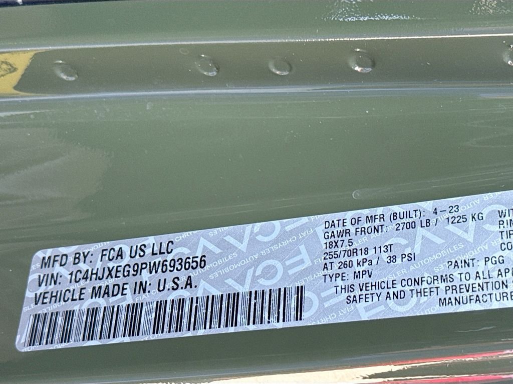 Used 2023 Sarge Green Clearcoat Jeep Sahara image 33