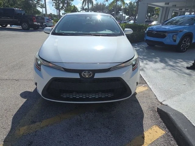 Used 2021 White Toyota LE image 2