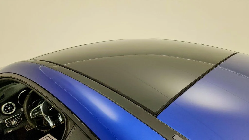 Used 2019 Brilliant Blue Metallic Mercedes-Benz AMG® C 43 4MATIC Coupe w/ Multimedia Pkg & Leather, Upholstery image 8