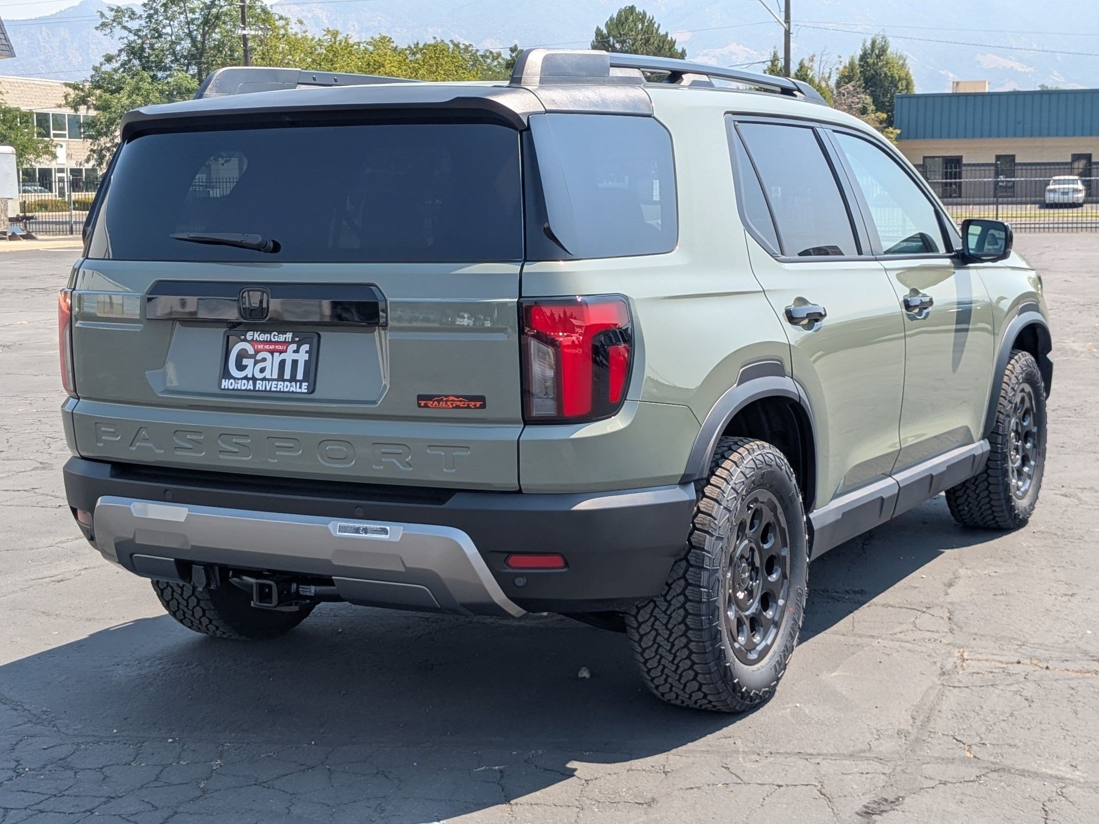 New 2026 Ash Green Metallic Honda TrailSport Elite Blackout image 3