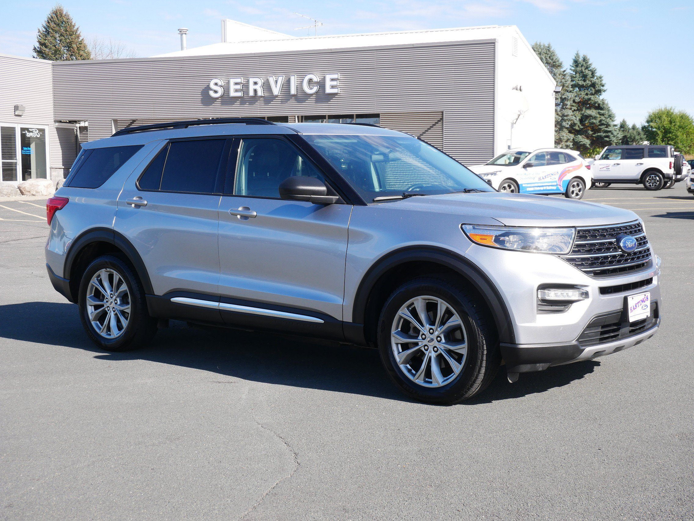 Used 2021 Iconic Silver Metallic Ford XLT image 7