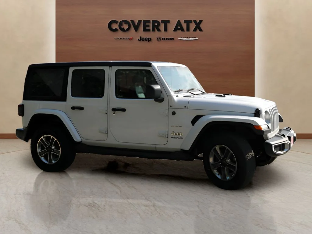 Used 2018 White Jeep Unlimited Sahara image 6