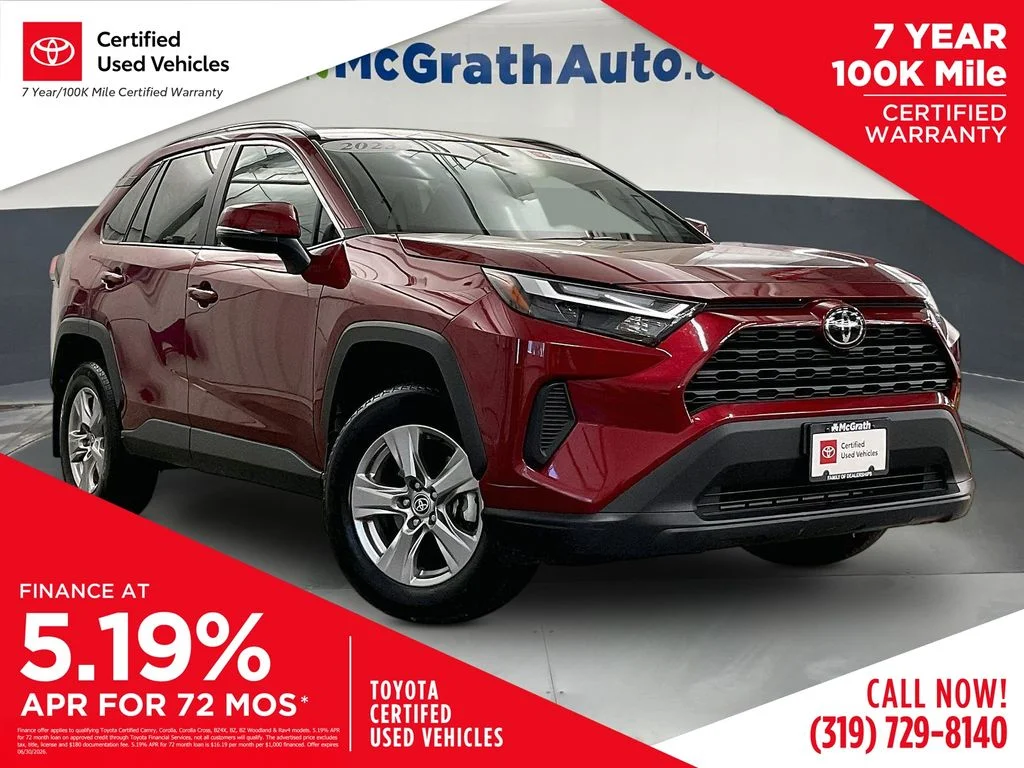 Certified Used 2023 Red Toyota XLE image 1