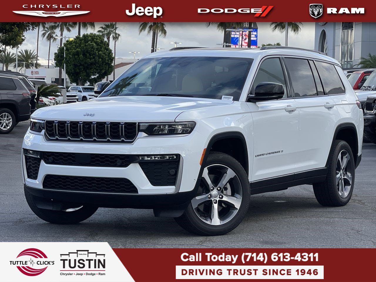 New 2026 Bright White Clear-Coat Exterior Paint Jeep Limited image 1