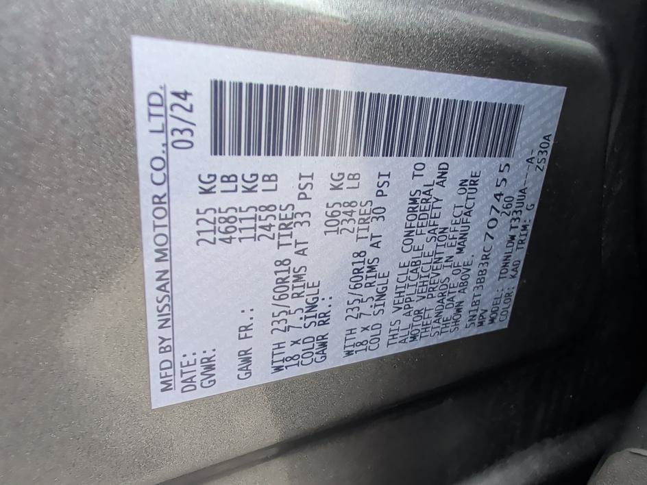 Used 2024 Gun Metallic Nissan SV image 32
