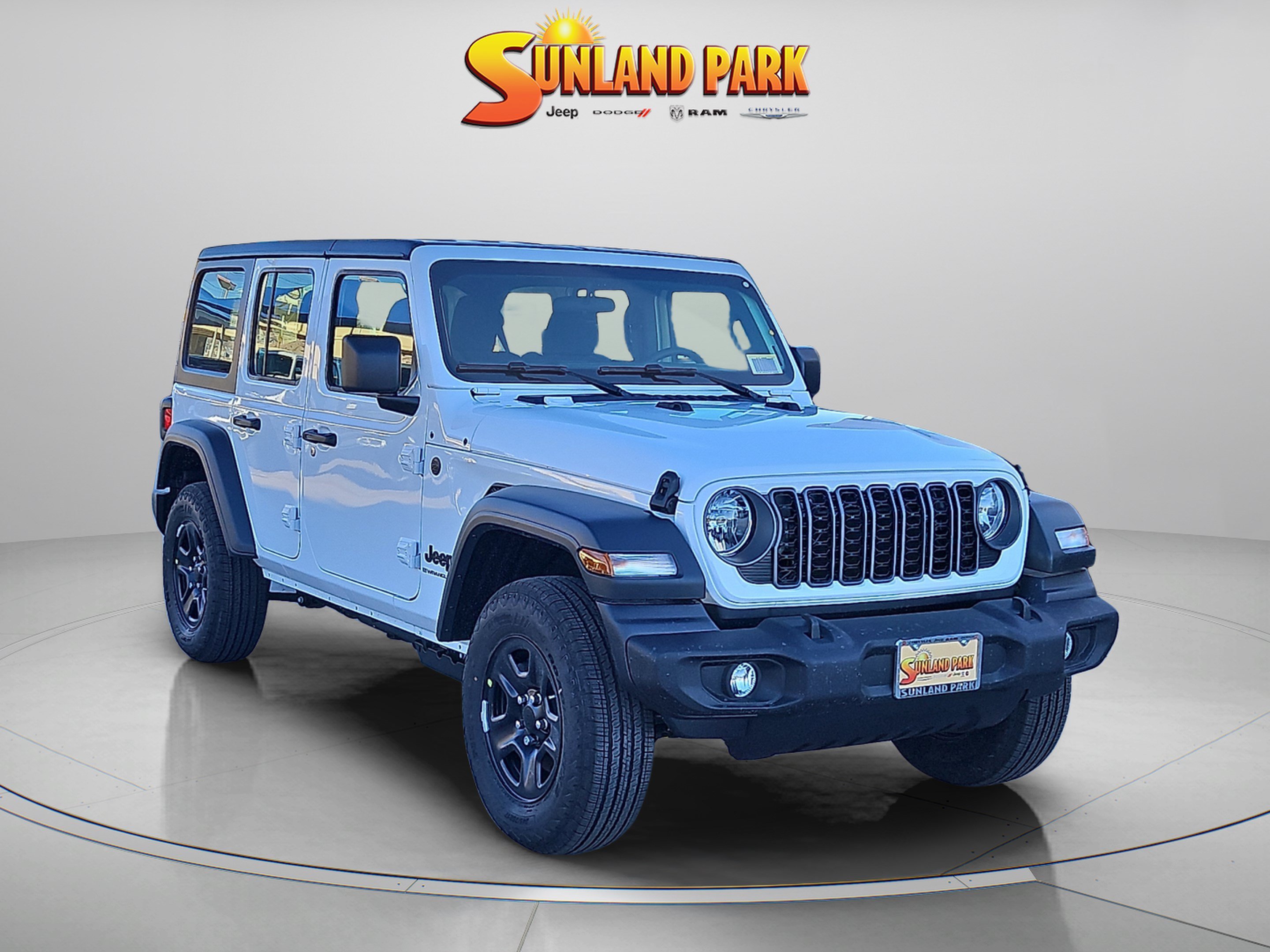 New 2026 Bright White Clear-Coat Exterior Paint Jeep Sport image 1