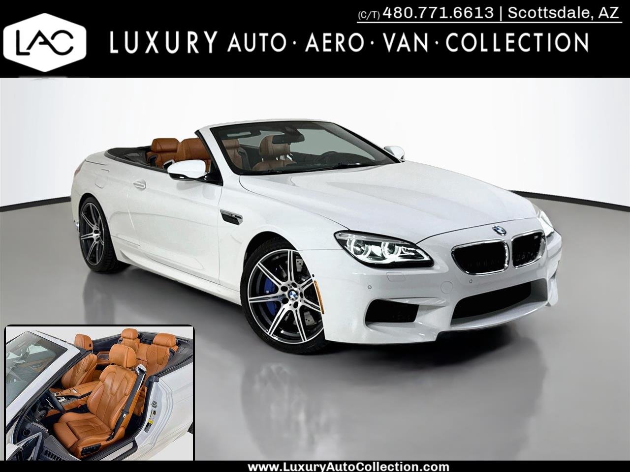 Used 2016 Alpine White BMW M6 Conv Competition Pkg | Executive Pkg | Night Vision image 1