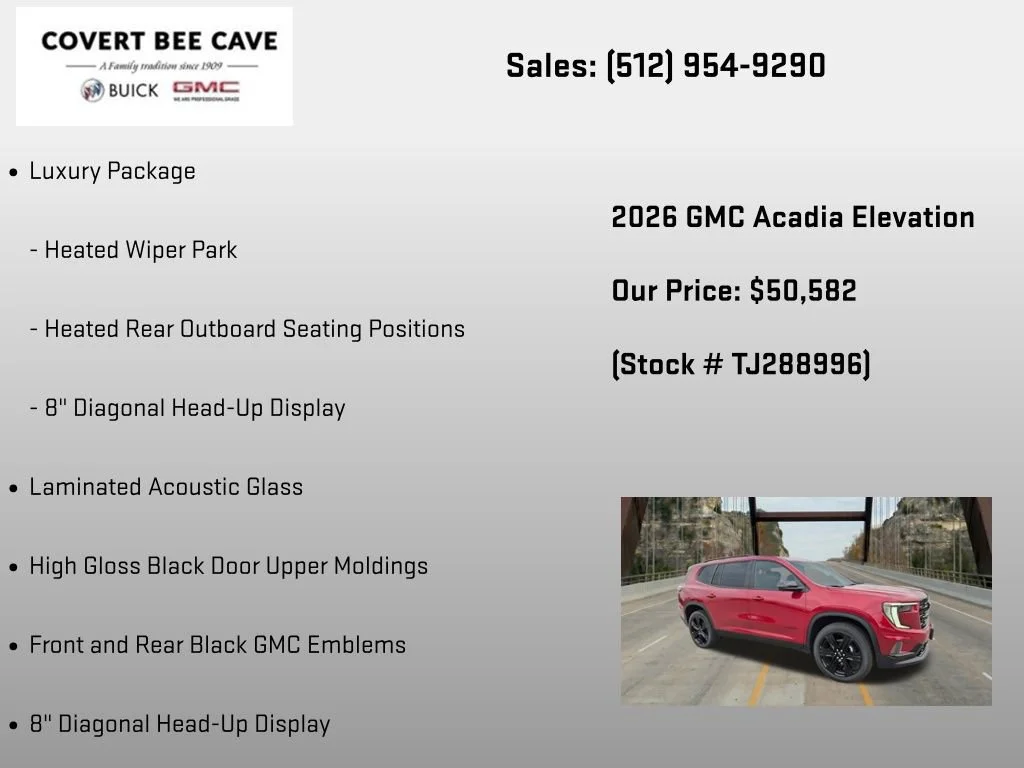 New 2026 Volcanic Red Tintcoat GMC Elevation image 12