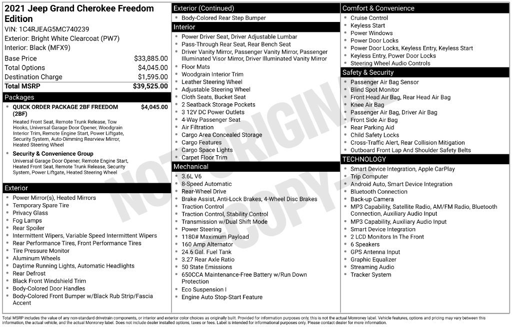 Used 2021 White Jeep Laredo image 38