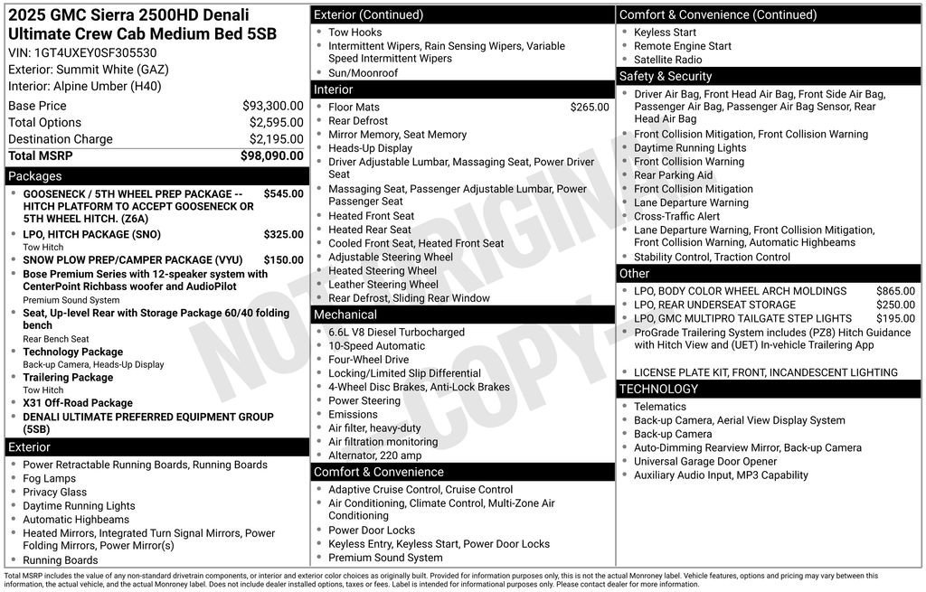 Certified Used 2025 Summit White GMC Denali Ultimate image 36