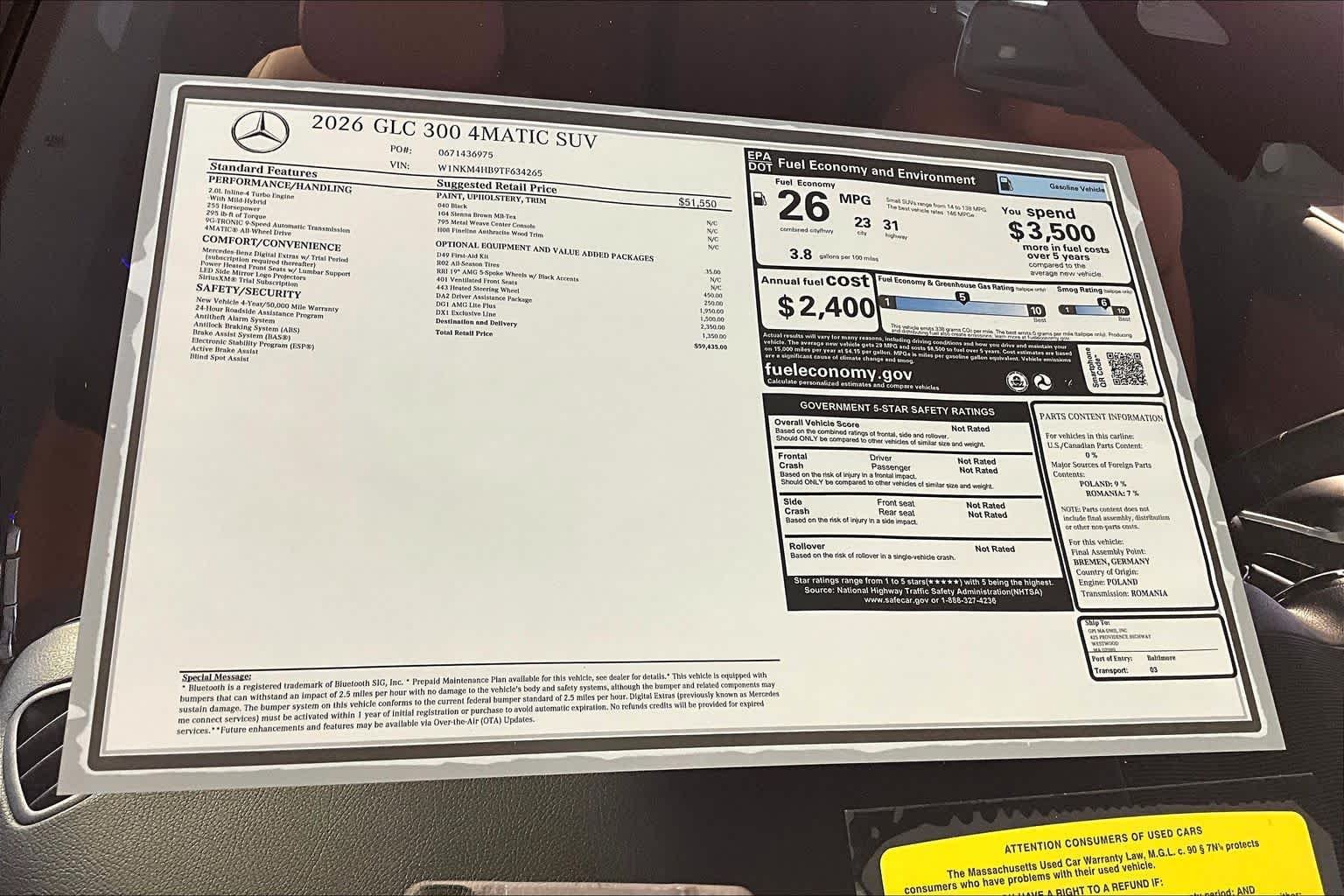 New 2026 040/Black Mercedes-Benz GLC 300 image 18