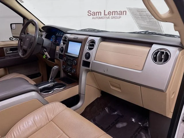 Used 2014 White Platinum Clearcoat Metallic Ford Lariat image 28