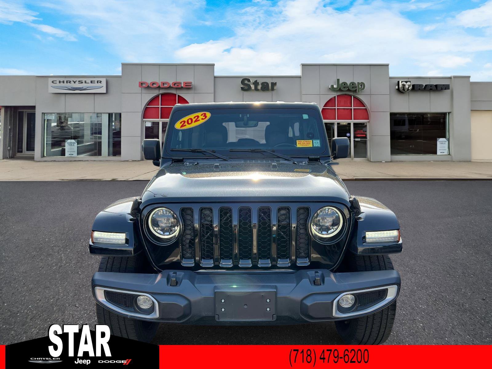 Used 2023 Black Clearcoat Jeep Sahara image 2