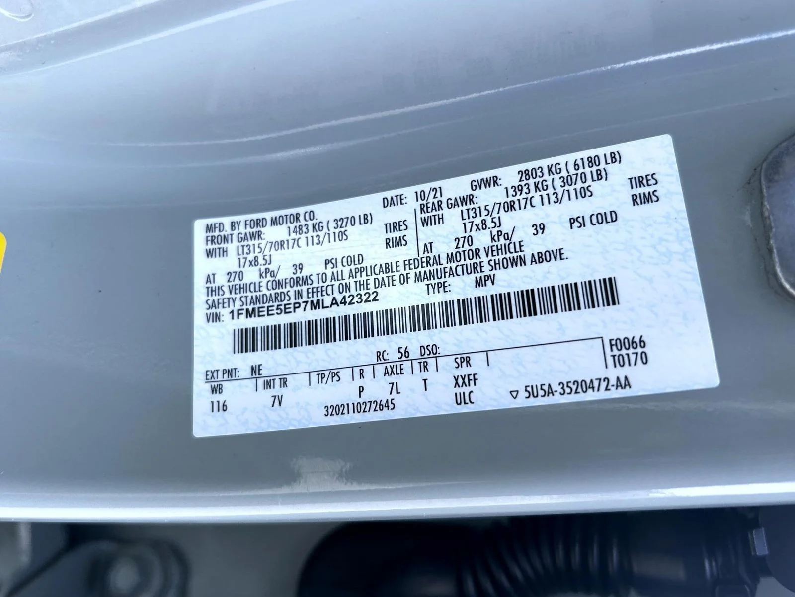 Used 2021 Green Ford First Edition image 25