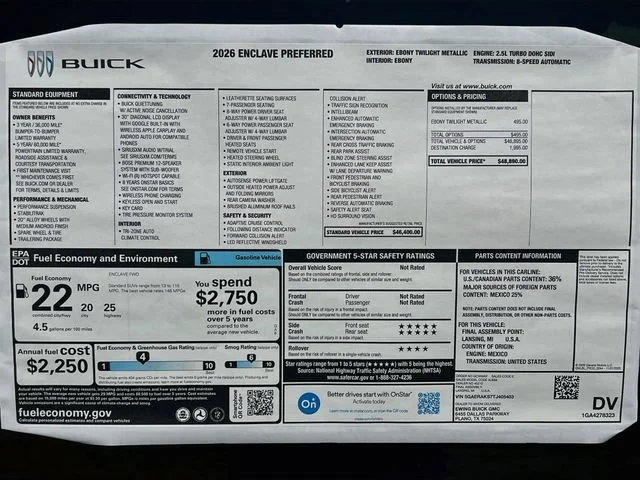 2026 Buick Enclave Preferred - Photo 21