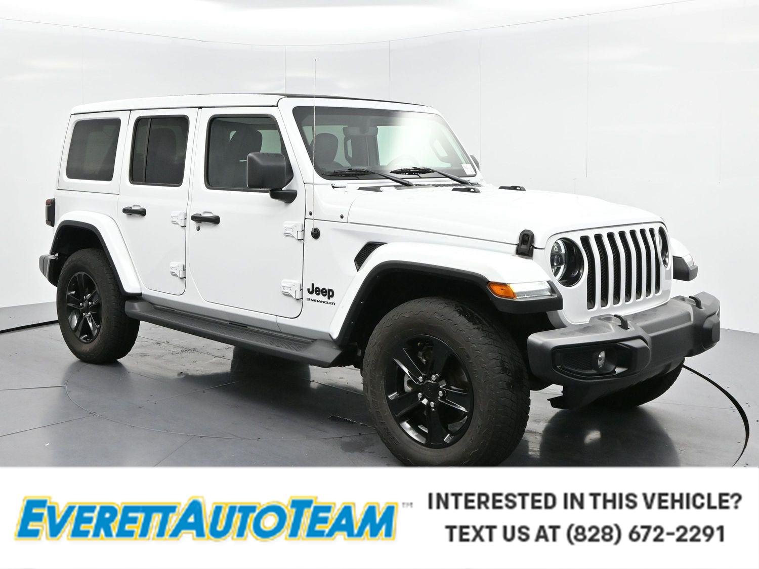 Used 2023 White Jeep Sahara Altitude image 1