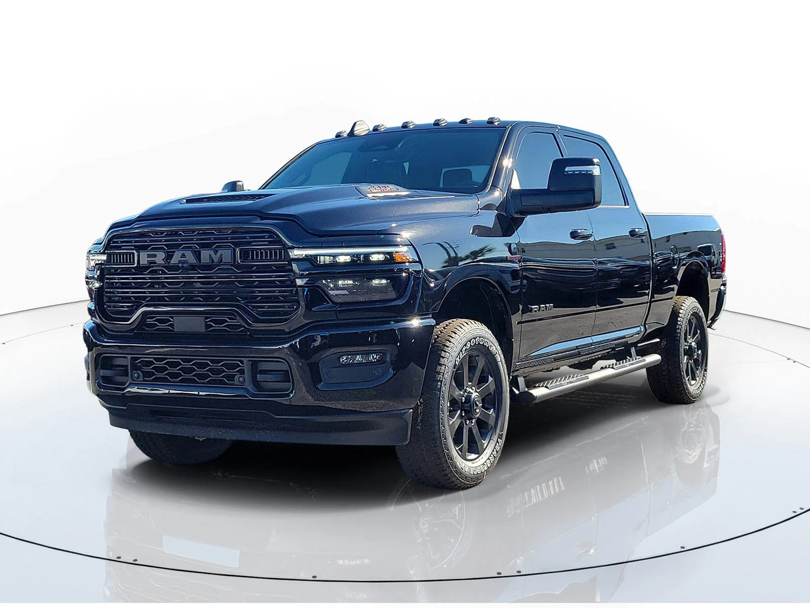 New 2026 Diamond Black Crystal Pearlcoat RAM Laramie image 3