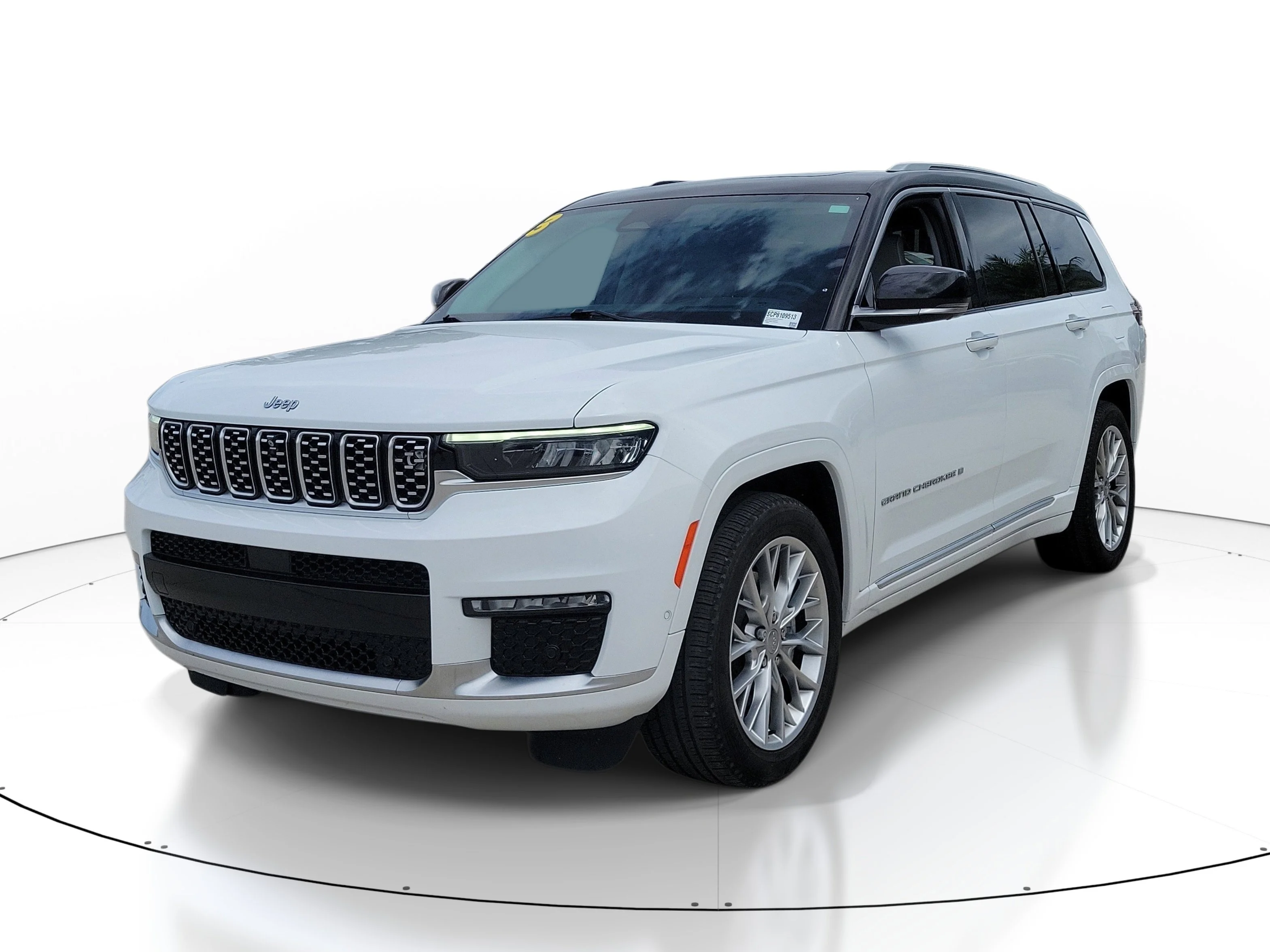 Used 2023 Bright White Clearcoat Jeep Summit image 3