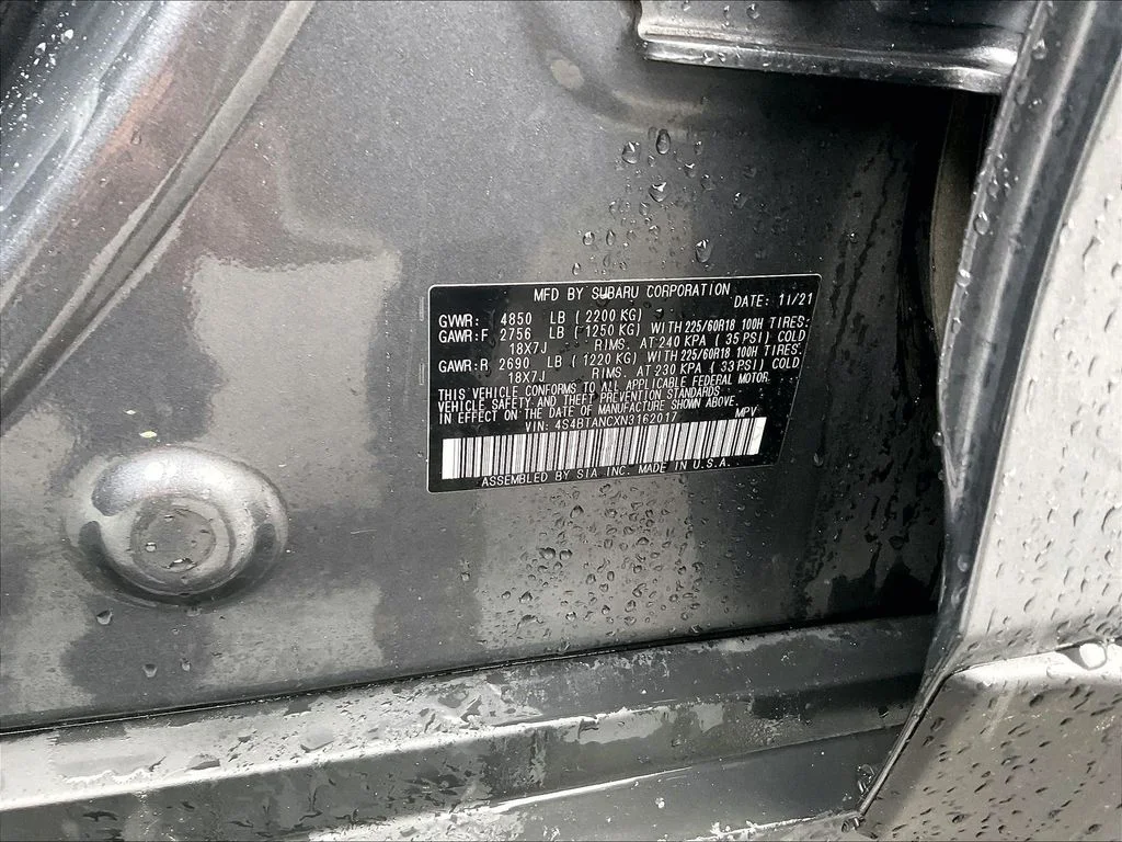 Used 2022 Magnetite Gray Metallic Subaru Limited image 31