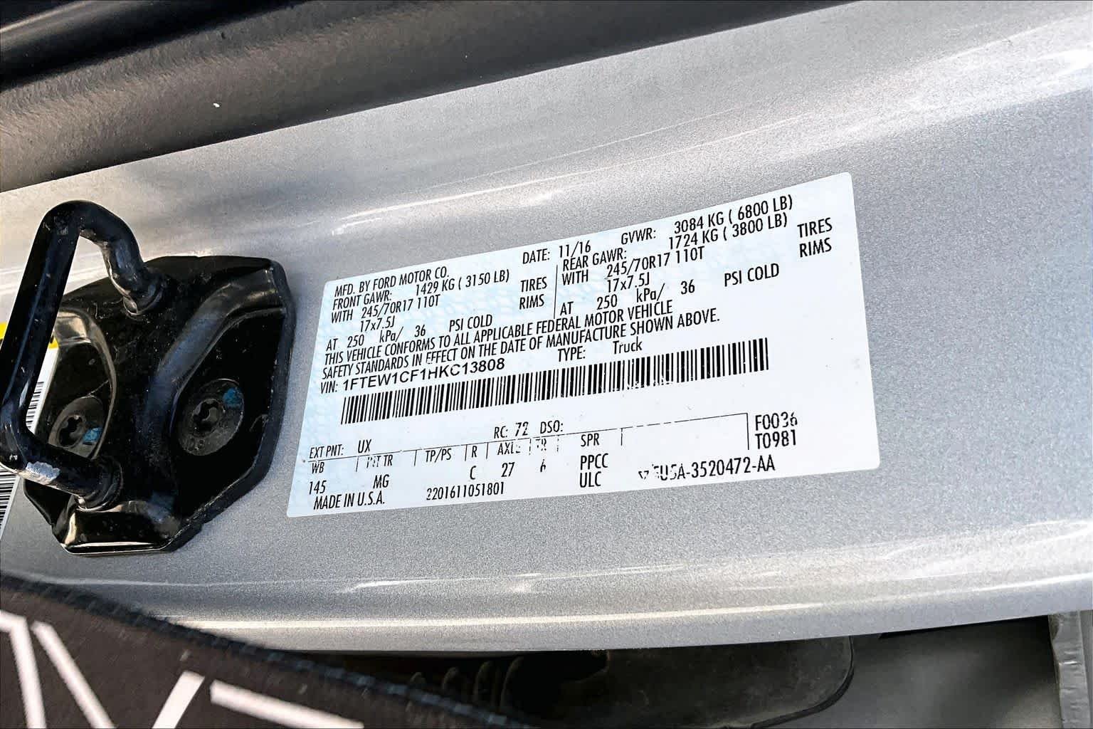 Used 2017 Ingot Silver Ford XLT image 33