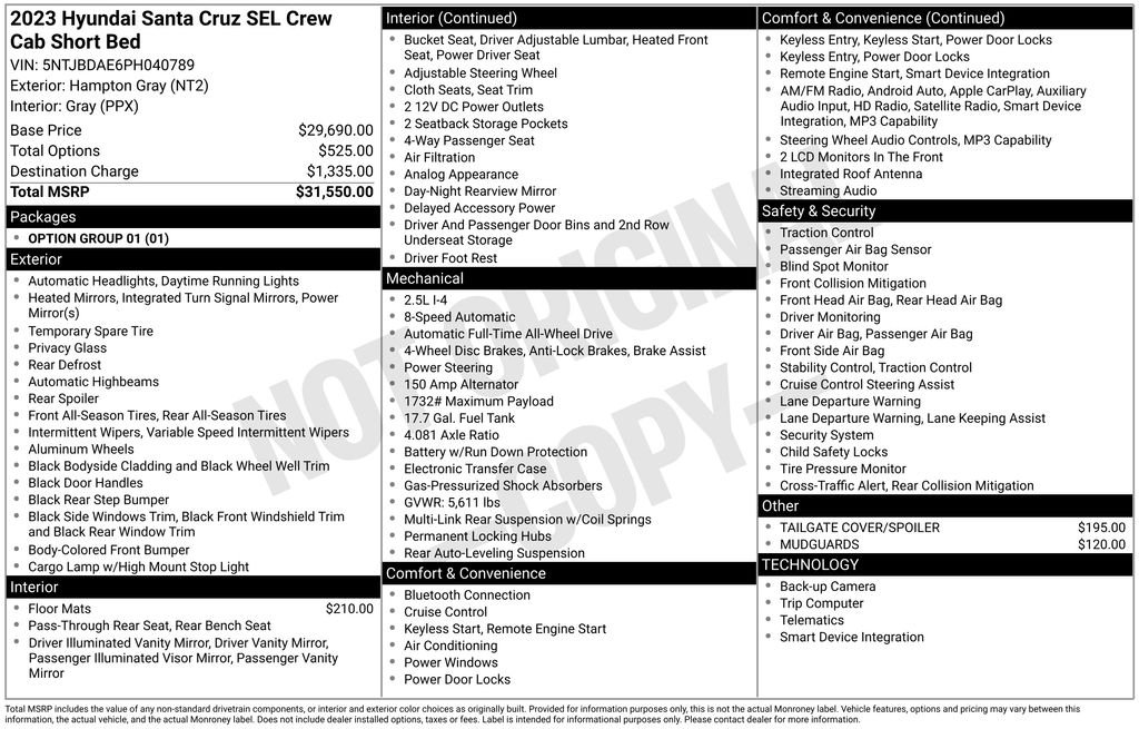 Used 2023 Gray Hyundai SEL image 11