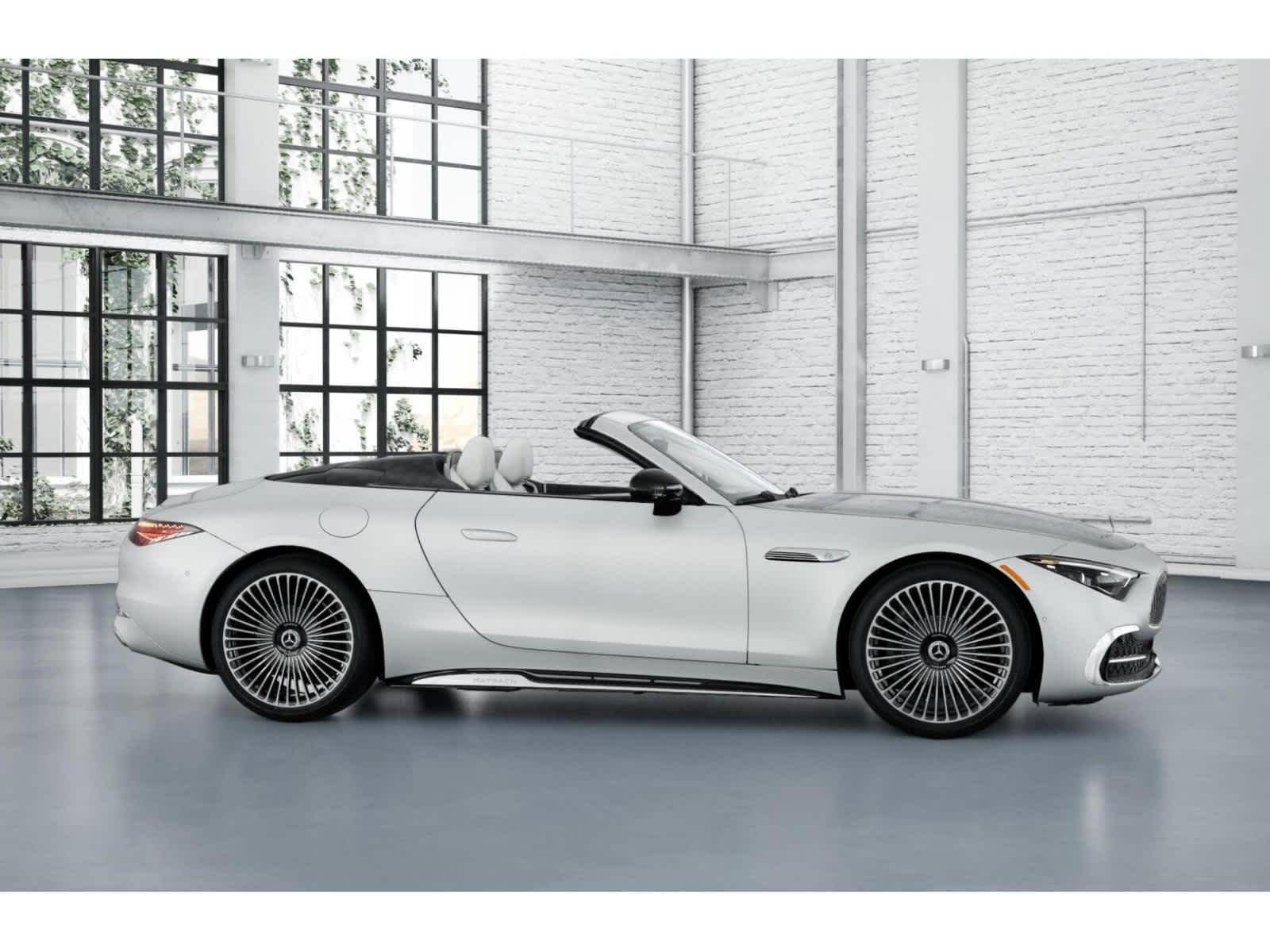 New 2026 MANUFAKTUR moonlight white magno (White Ambiance) Mercedes-Benz Maybach SL 680 Monogram Series image 14