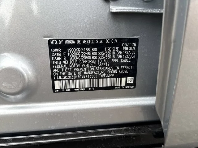 New 2027 Solar Silver Metallic Honda EX-L image 17