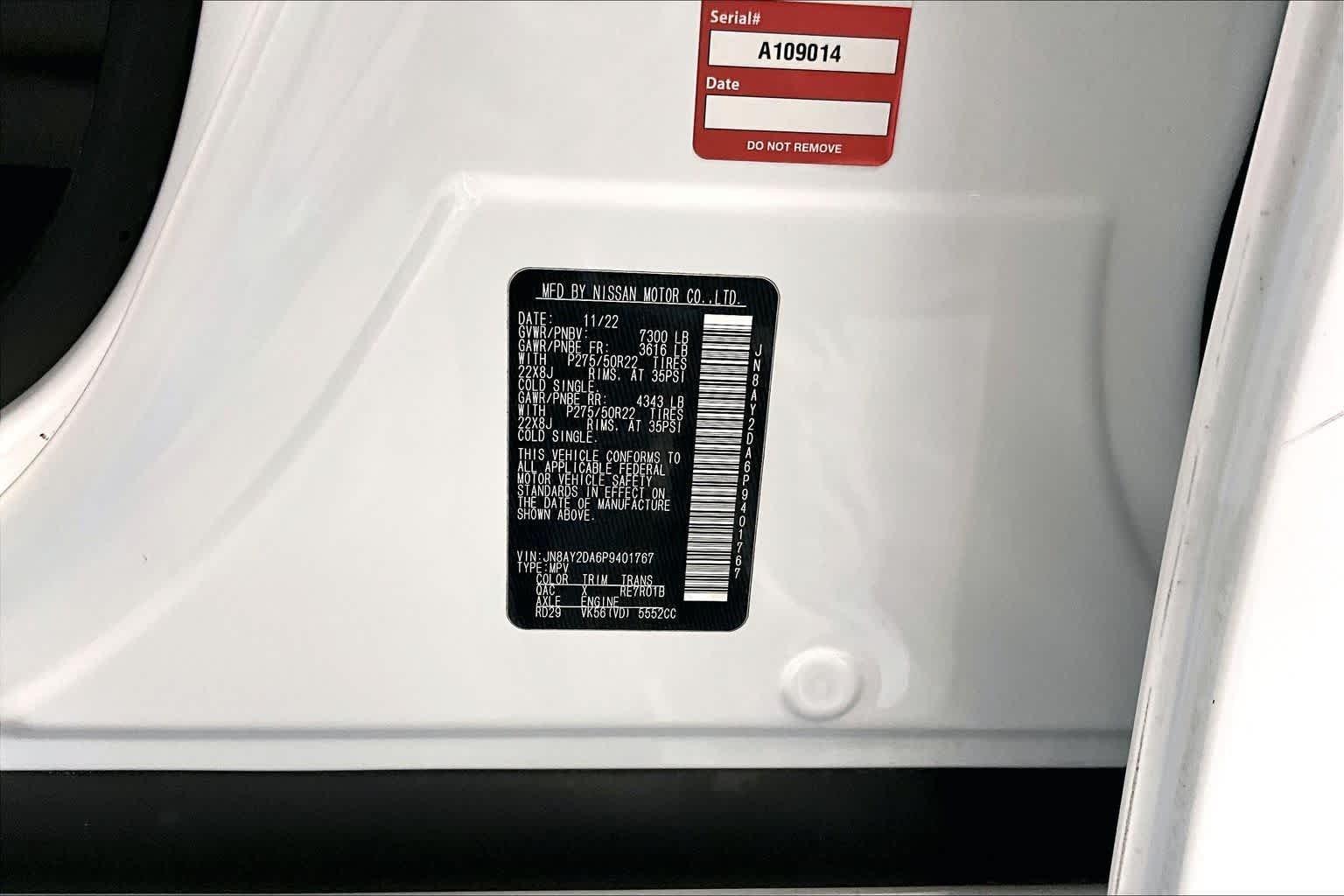 Used 2023 Aspen White Tricoat Nissan Platinum image 30