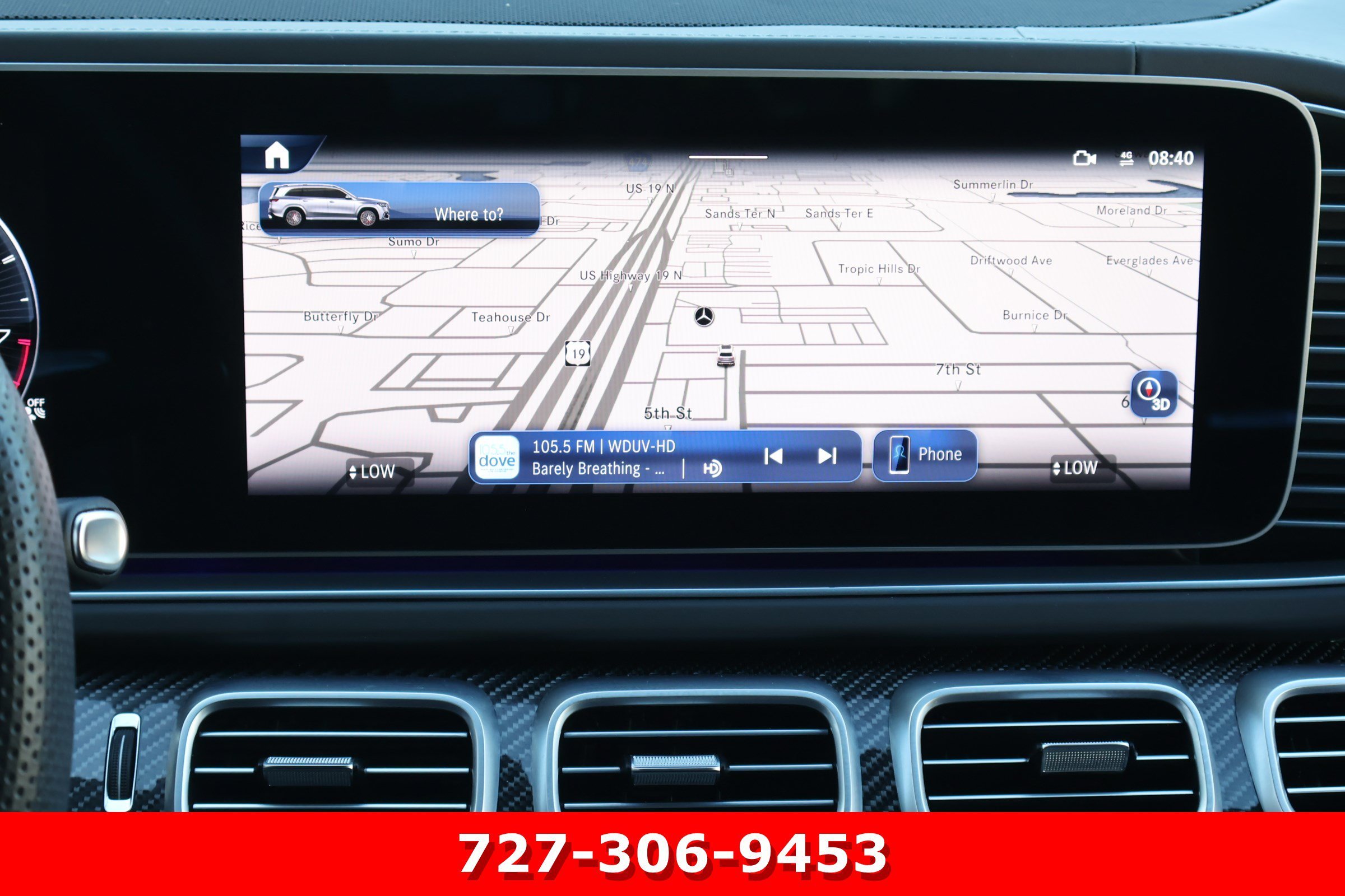 Certified Used 2024 Obsidian Black Metallic Mercedes-Benz AMG® GLS 63 image 3