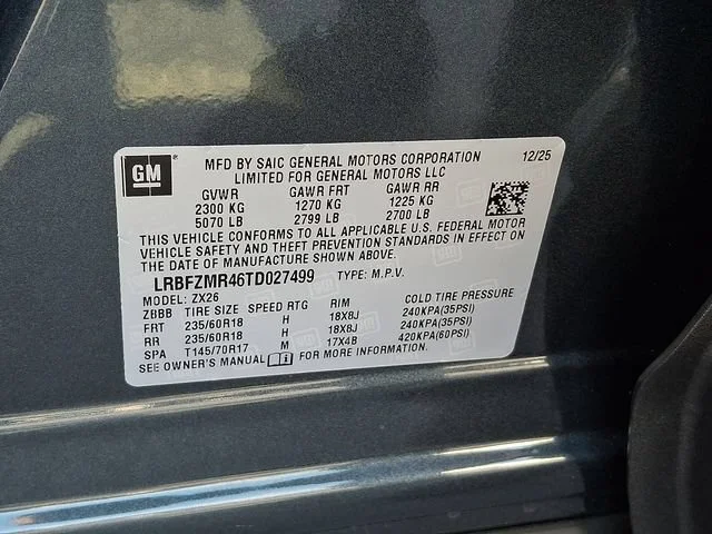 New 2026 Quartz Blue Metallic Buick Preferred image 21