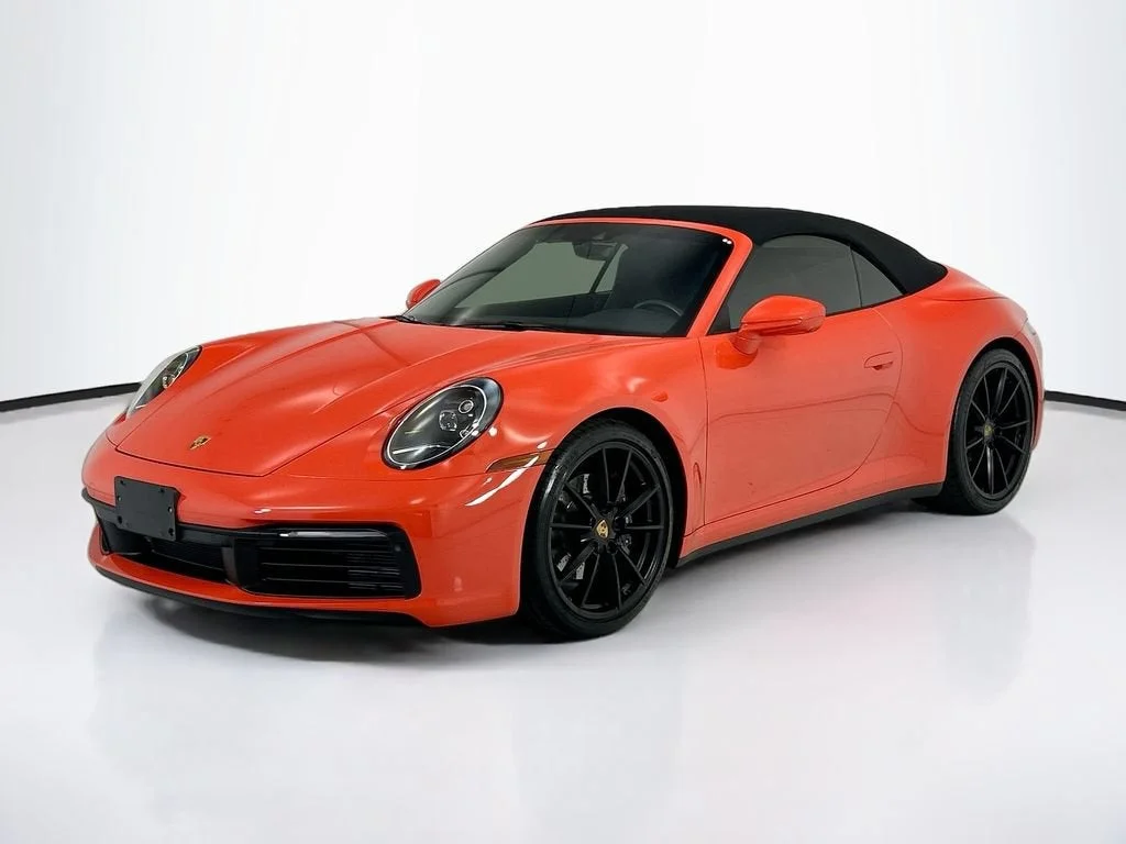 Used 2021 Lava Orange Porsche Carrera image 9
