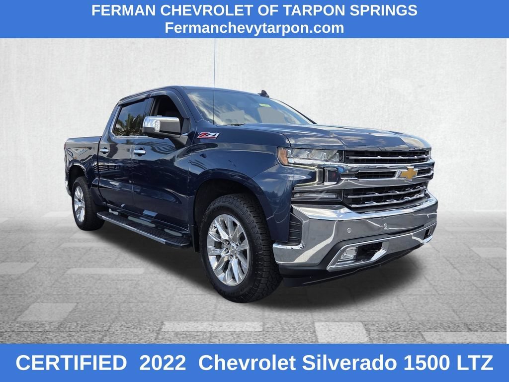 Used 2022 Northsky Blue Metallic Chevrolet LTZ image 1