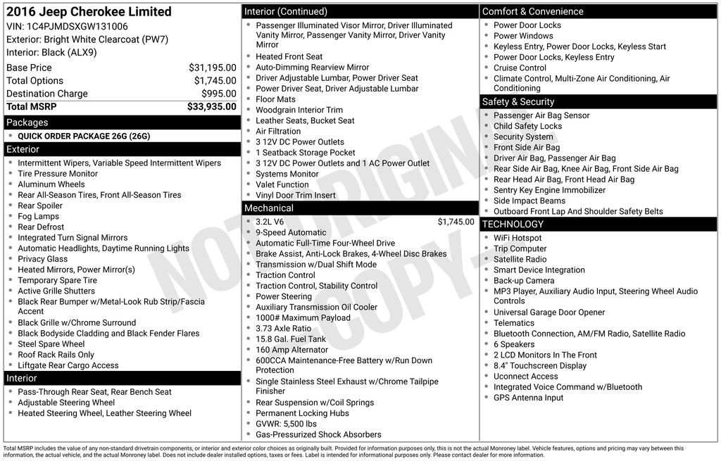 Used 2016 White Jeep Limited image 36