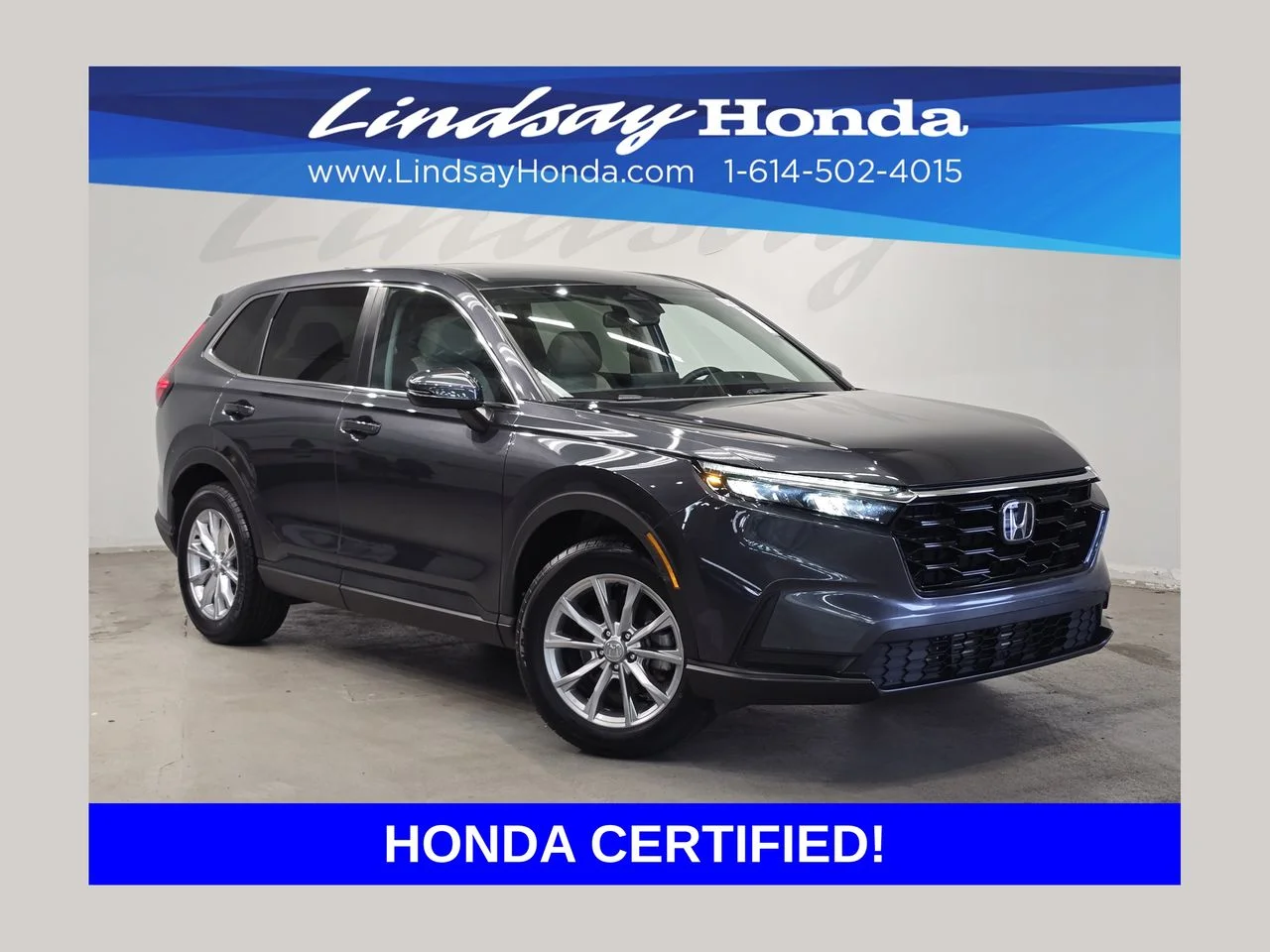 Certified Used 2024 Meteorite Gray Metallic Honda EX image 1