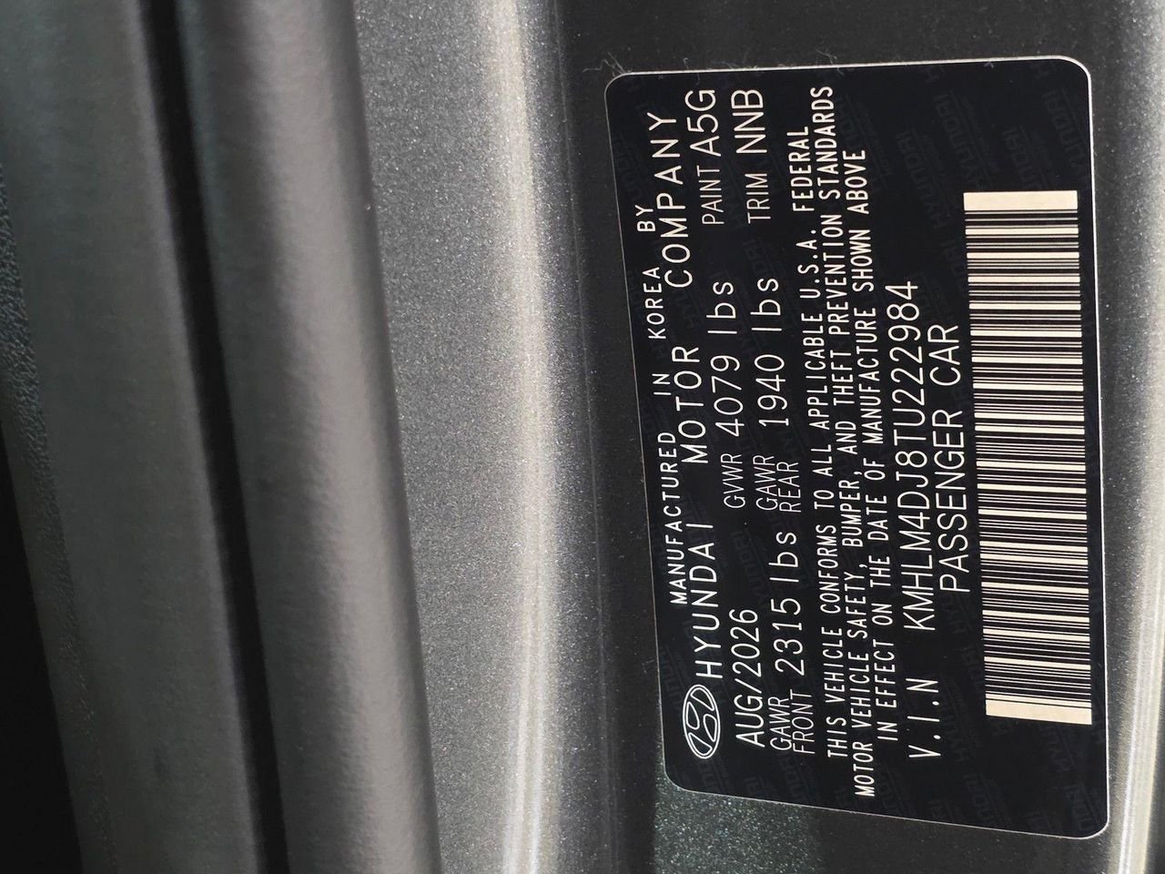 New 2026 Amazon Gray Hyundai Blue image 34
