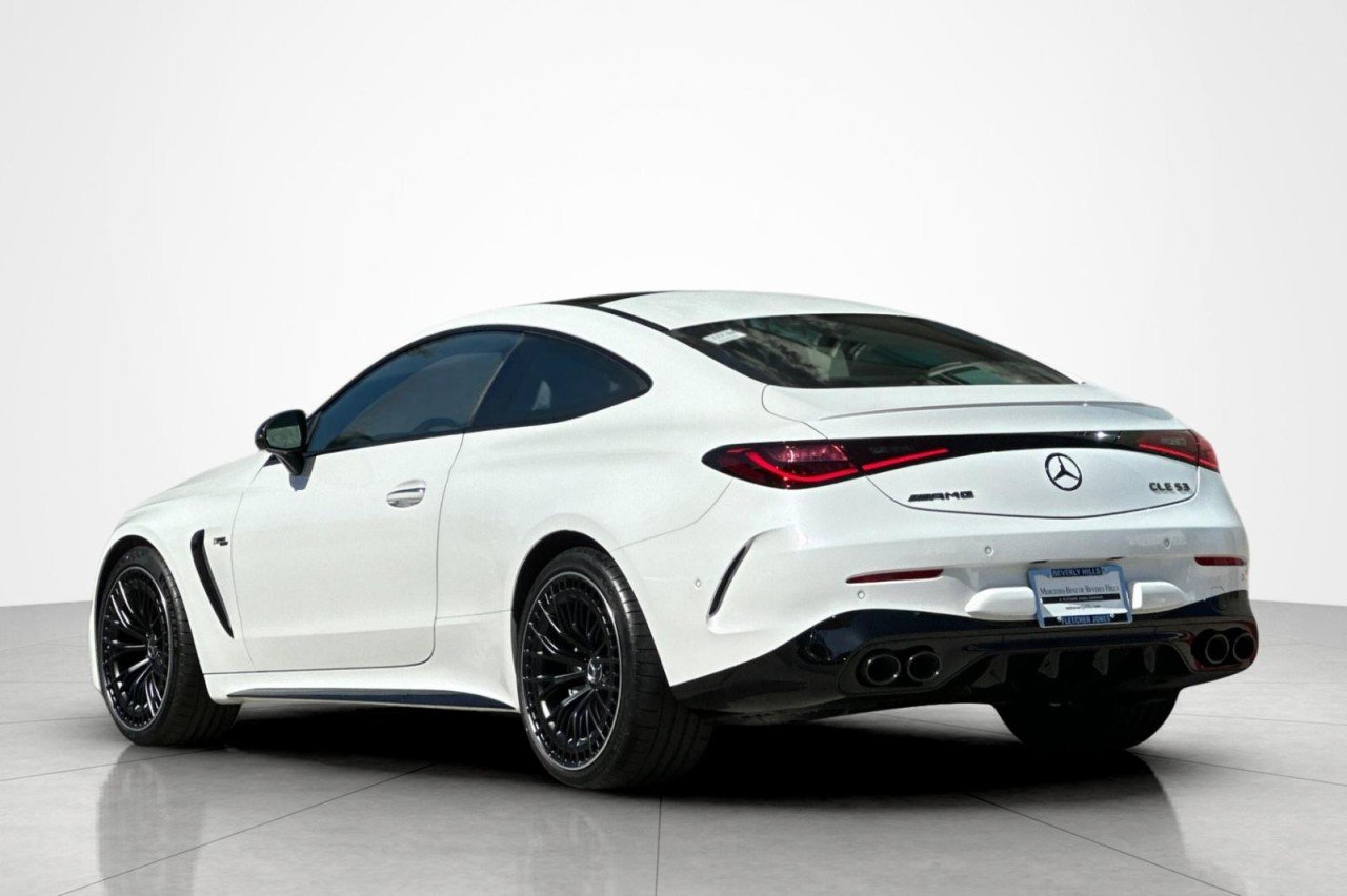 New 2026 MANUFAKTUR Moonlight White Metallic Mercedes-Benz AMG® CLE 53 4MATIC+ Coupe image 3