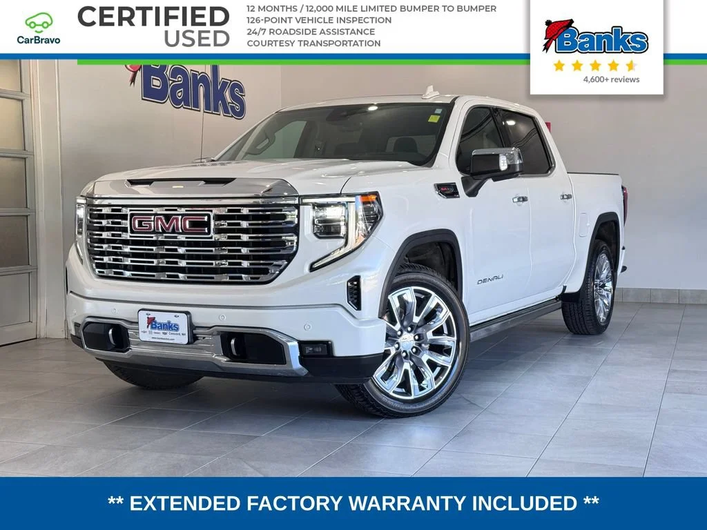 Certified Used 2025 White Frost Tricoat GMC Denali image 1