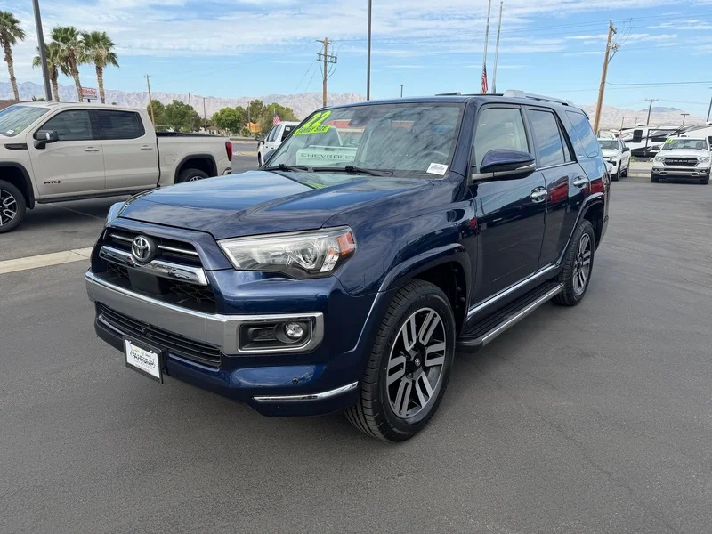 Used 2022 Nautical Blue Met Toyota Limited image 7
