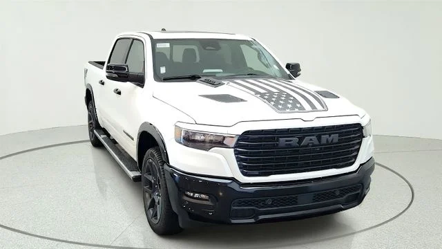 New 2026 Bright White Clear-Coat Exterior Paint RAM Laramie image 2