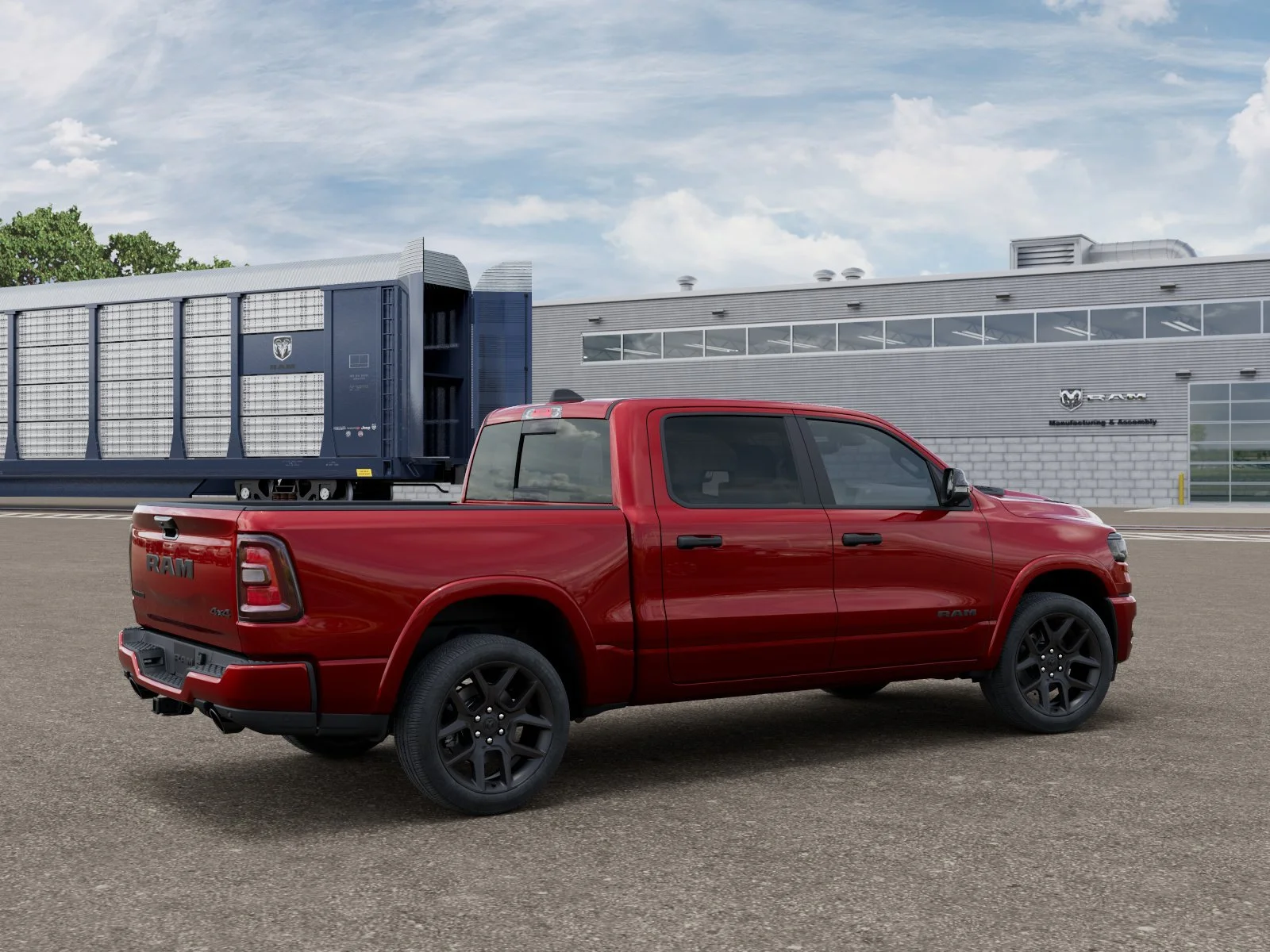 New 2026 Molten Red Pearl-Coat Exterior Paint RAM Laramie image 4