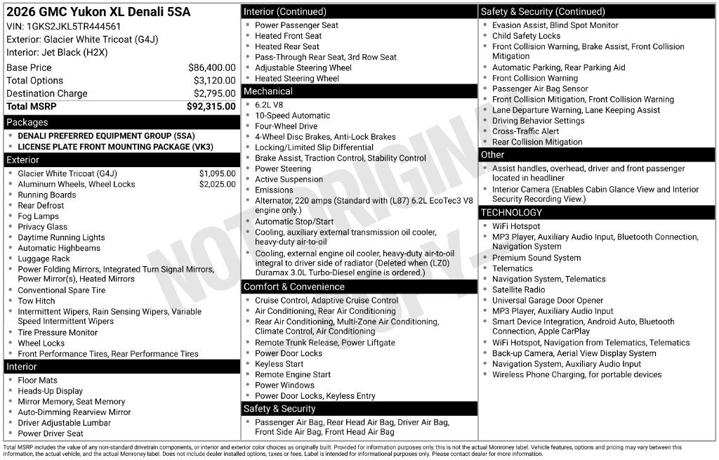 2026 GMC Yukon XL Denali - Photo 4