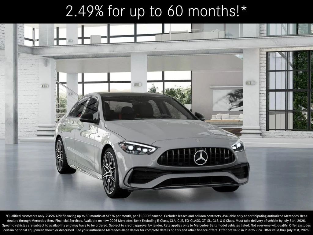 New 2026 MANUFAKTUR Alpine Grey Mercedes-Benz AMG® C 43 4MATIC Sedan image 9