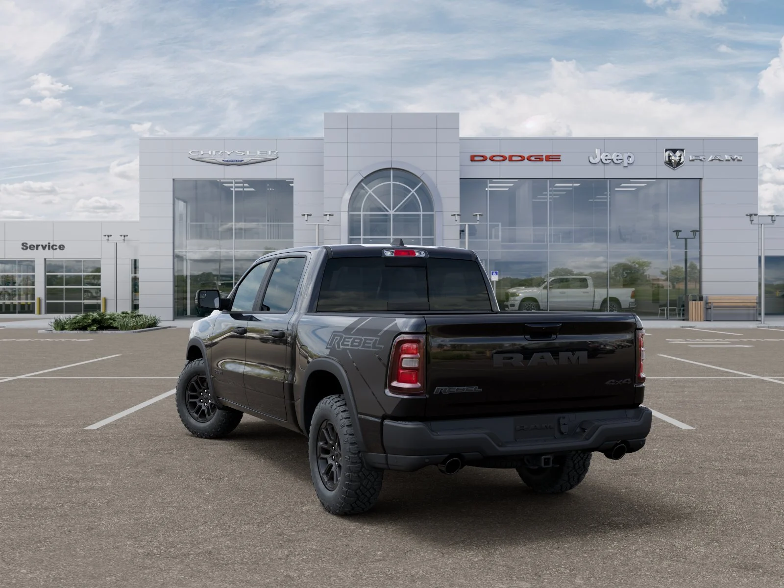 New 2026 Diamond Black Crystal Pearl-Coat Exterior Paint RAM Rebel image 31
