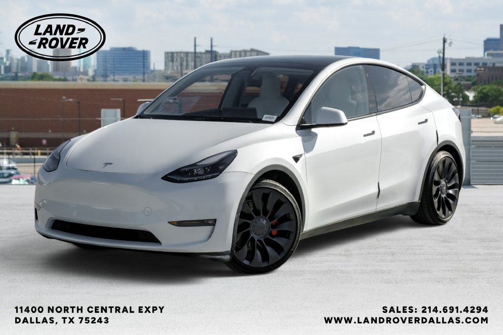Used 2022 Pearl White Multi-Coat Tesla Performance image 1