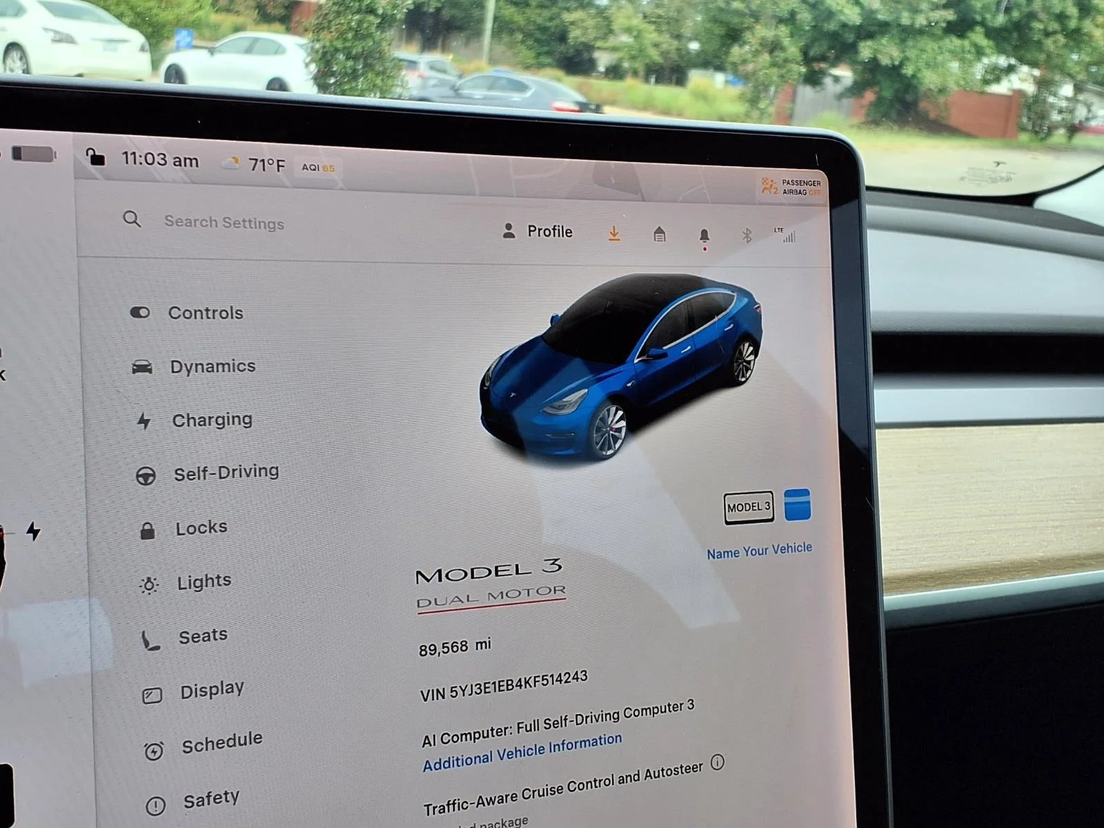 Used 2019 Deep Blue Metallic Tesla Long Range image 28