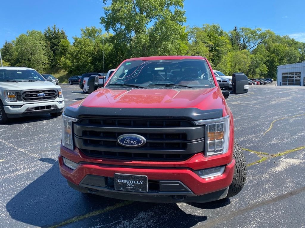 Used 2023 Rapid Red Metallic Tinted Clearcoat Ford Lariat image 7