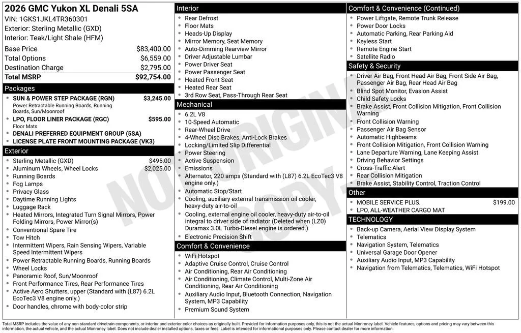 New 2026 Sterling Metallic GMC Denali image 17