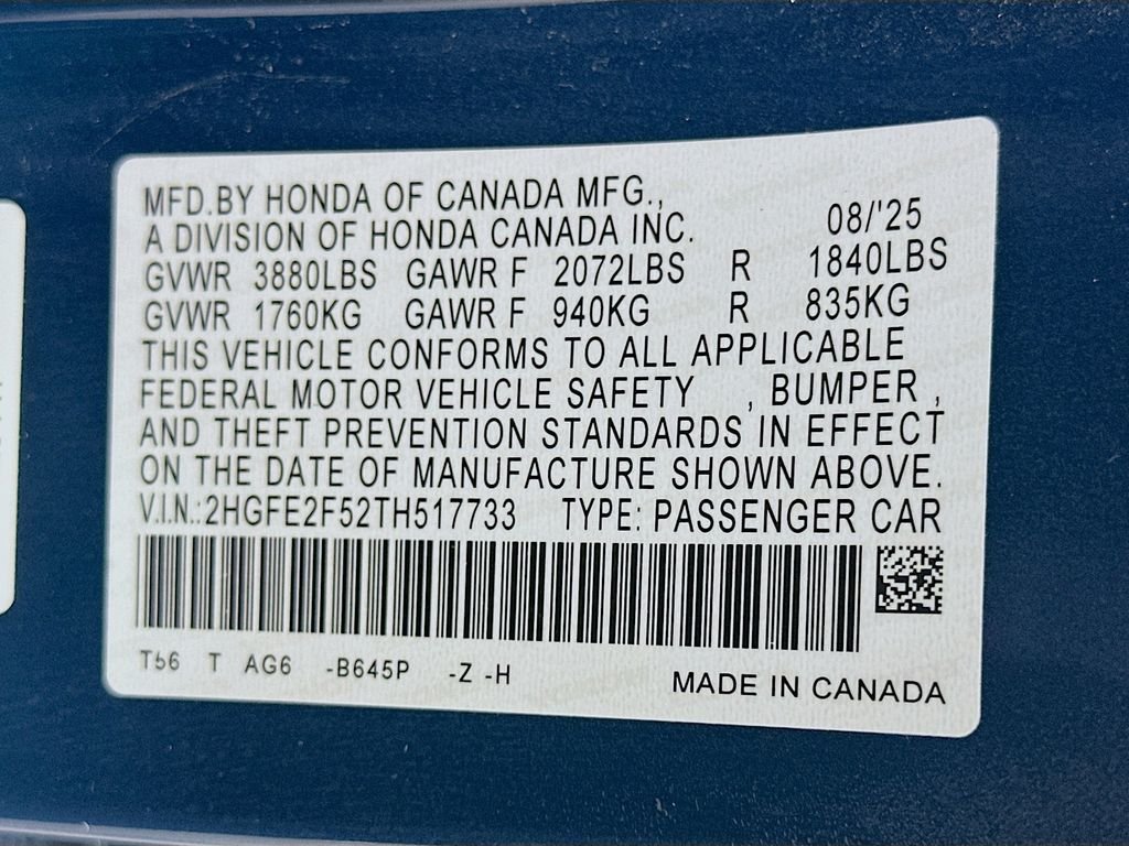 Used 2026 Blue Lagoon Pearl Honda Sport image 19
