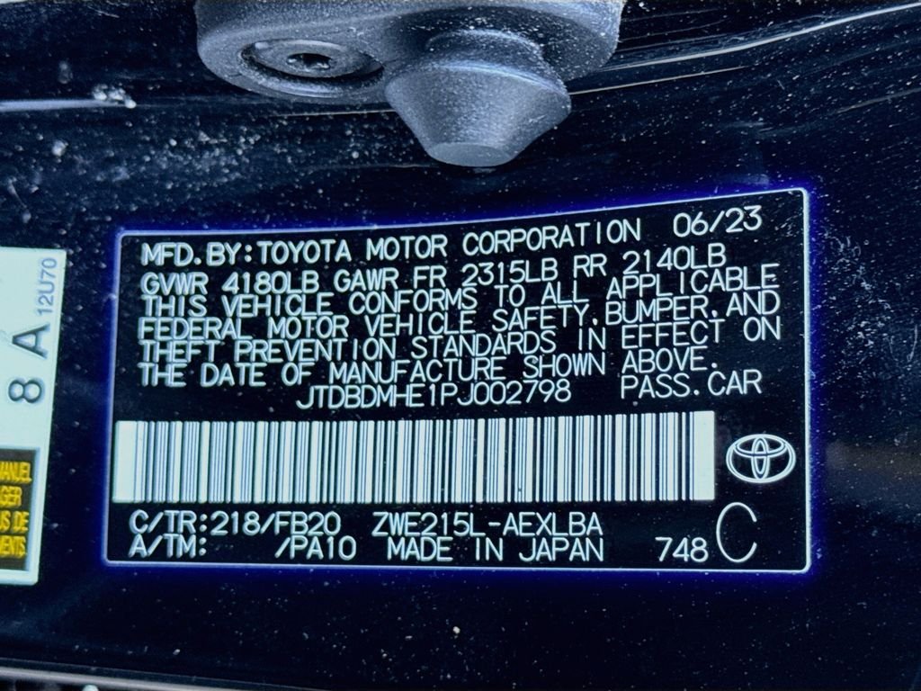 Used 2023 Black Toyota LE Hybrid image 34
